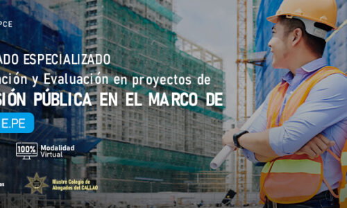 Diplomado Formulación y Evaluación de Proyectos de Inversión Pública en el marco de INVIERTE.PE