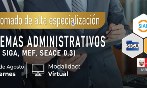 SA870x350 Diploma de alta especialización SISTEMAS ADMINISTRATIVOS (SIAF, SIGA, MEF, SEACE 0.3)